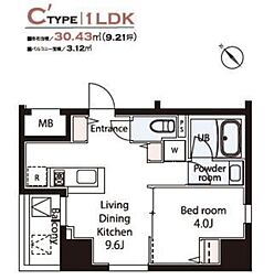 Weave Base -Asukayama Park 飛鳥山公園 3階1LDKの間取り