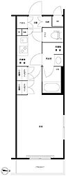 ルーブル三軒茶屋伍番館 1Kの間取図画像