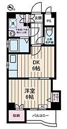 Sunrise 浅草 2階1DKの間取り