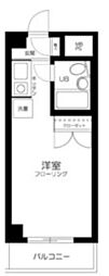 スカイコート落合2 ワンルームの間取図画像