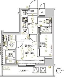 ＲＥＬＵＸＩＡ王子 11階2Kの間取り