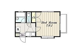 メゾンパセロゼ 1階1Kの間取り