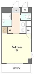 アメニティ97 1Kの間取図画像