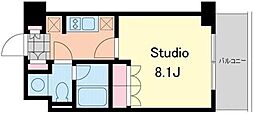 エスティメゾン千石 1Kの間取図画像