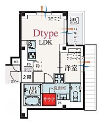 練馬区関町北5丁目マンション 1LDKの間取図画像