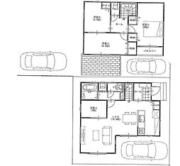 高橋貸家 2号棟 4LDKの間取り