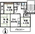 金剛団地第三住宅222号棟3階4.8万円