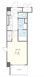 リヴァ−ジュ大森 4階1Kの間取り