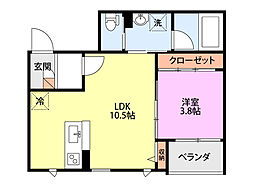 間取図画像 1LDK