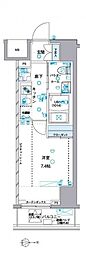 ジェノヴィア目黒南グリーンヴェール 1Kの間取図画像