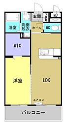 Ｍ10みまた 5階1LDKの間取り