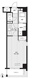 孔雀坂レジデンス 1階1Kの間取り