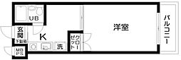 日神パレス田無 1Kの間取図画像