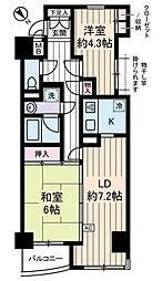 リリエンベルグ壱番館 2LDKの間取図画像