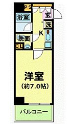 都営浅草線 大門駅 徒歩5分の賃貸マンション 11階1Kの間取り