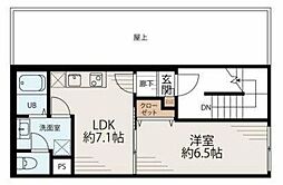 Bliss住吉 1LDKの間取図画像