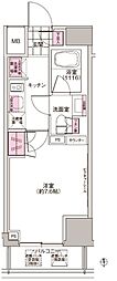プレジリア東日本橋 1Kの間取図画像