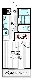 間取図画像 1K