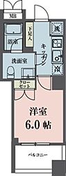 JR山手線 渋谷駅 徒歩8分の賃貸マンション 5階1Kの間取り