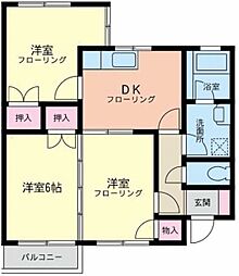 ＣＬＬエクセレンス相模台II 1階3DKの間取り