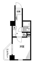 日神パレステージ中村橋 1Kの間取図画像