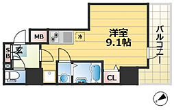 JR東海道・山陽本線 新長田駅 徒歩5分の賃貸マンション 1階ワンルームの間取り