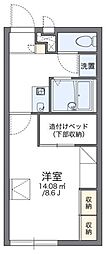 レオパレスオユミ2 1Kの間取図画像