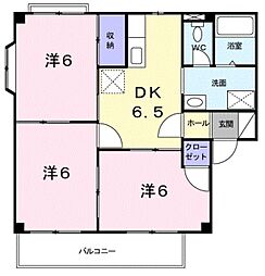 南海線 紀ノ川駅 徒歩12分の賃貸アパート 1階3DKの間取り