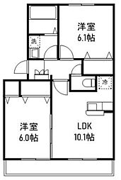 間取図画像 2LDK