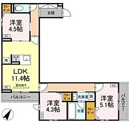 間取図画像 3LDK