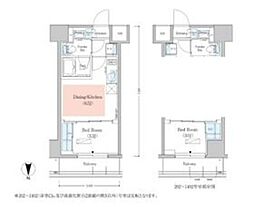 Urbanex深川木場 1DKの間取図画像