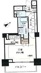 クオリア千代田御茶ノ水 1Kの間取図画像