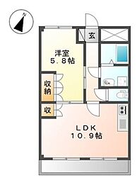 JR南武線 矢野口駅 徒歩3分の賃貸マンション 1階1LDKの間取り