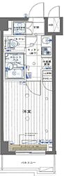 京急本線 雑色駅 徒歩6分の賃貸マンション 1階1Kの間取り