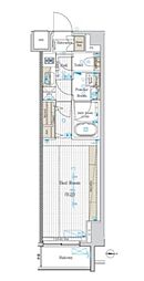 ブライズ中野江古田 1Kの間取図画像