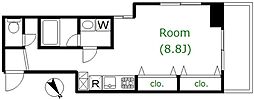 ブライズ西荻窪 ワンルームの間取図画像