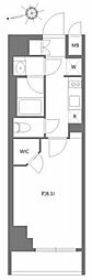KDXレジデンス豊洲 1Kの間取図画像