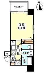 ガーラプレイス新宿御苑 1Kの間取図画像