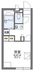 レオパレスアトリオ 1Kの間取図画像