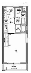 PatinaV代々木上原 1Kの間取図画像