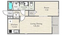 FUJISTA田無 3階1LDKの間取り