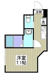 メゾンパッタ ワンルームの間取図画像