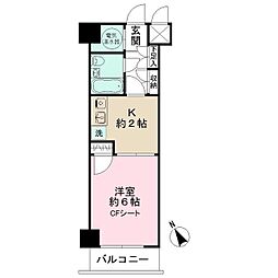 ライオンズマンション駒込六義園 1Kの間取図画像