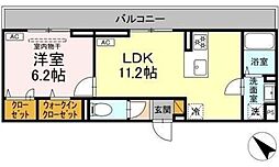 D-SOLACE新千葉3丁目 1LDKの間取図画像