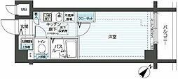 フェニックス新横濱エオール 1Kの間取図画像