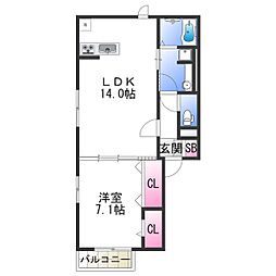 セジュール加美北 1階