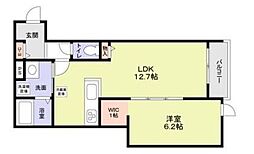 中野区野方4丁目計画 3階1LDKの間取り