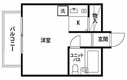 PLENDY宮前平 ワンルームの間取図画像