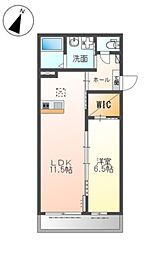 JR東海道・山陽本線 塚本駅 徒歩12分の賃貸アパート 2階1LDKの間取り