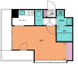 プレール天王洲アイル弐番館 1Kの間取図画像
